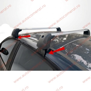 Set bare portbagaj cu cheie DACIA Logan III 2020-prezent - Aluminiu