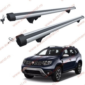 Set bare portbagaj DACIA Duster II 2018-2023 - Aluminiu / cu cheie antifurt - 120 cm