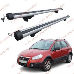 Set bare portbagaj FIAT Sedici 2005-2014 - Aluminiu / cu cheie antifurt - 120 cm