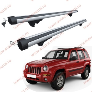 Set bare portbagaj JEEP Cherokee (KJ) 2002-2007 - Aluminiu / cu cheie antifurt - 120 cm