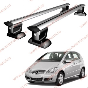 Set bare portbagaj MERCEDES Clasa A W169 2004-2012 Hatchback (3/5 usi) - Wingbar - cu cheie antifurt / Aluminiu