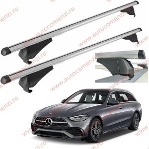 Set bare portbagaj MERCEDES Clasa C W206 2021-prezent Combi - Aluminiu / cu cheie antifurt