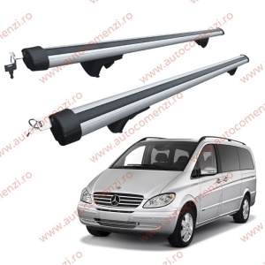 Set bare portbagaj MERCEDES Viano II (W639) 2003-2014 - Aluminiu / cu cheie antifurt - 150cm