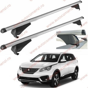 Set bare portbagaj PEUGEOT 5008 II 2017-2024 - Aluminiu / cu cheie antifurt