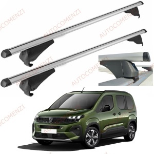 Set bare portbagaj PEUGEOT e-Rifter 2024-prezent (electric) - Aluminiu / cu cheie antifurt