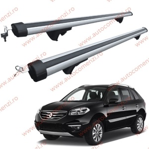 Set bare portbagaj RENAULT Koleos I 2006-2016 - Aluminiu / cu cheie antifurt - 120 cm