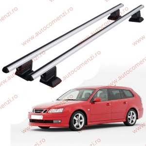 Set bare portbagaj SAAB 9-3 II (YS3F) 2003-2014 Combi - cu cheie antifurt / Aluminiu
