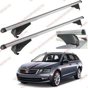 Set bare portbagaj SKODA Octavia III 2013-2019 Combi - Aluminiu / cu cheie antifurt