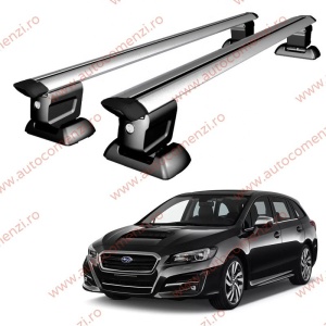 Set bare portbagaj SUBARU Levorg I 2014-2020 - Wingbar - cu cheie antifurt / Aluminiu