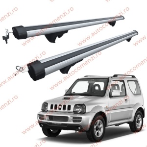 Set bare portbagaj SUZUKI Jimny 1998-2018 - Aluminiu / cu cheie antifurt - 120 cm