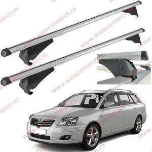 Set bare portbagaj TOYOTA Avensis II (T250) 2003-2009 Combi - Aluminiu / cu cheie antifurt