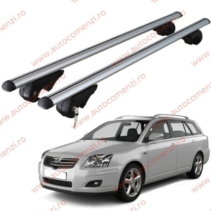 Set bare portbagaj TOYOTA Avensis II (T250) 2003-2009 Combi - cu cheie antifurt / Aluminiu - 120 cm