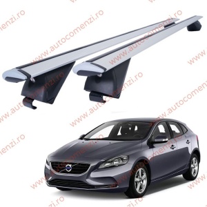 Set bare portbagaj VOLVO V40 Cross Country 2013-2019 - Wingbar - Aluminiu / cu cheie antifurt