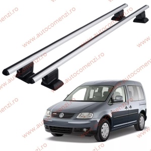 Set bare portbagaj VW Caddy III 2003-2020 - cu cheie antifurt / Aluminiu