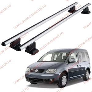 Set bare portbagaj VW Caddy Maxi 2007-2021 - cu cheie antifurt / Aluminiu