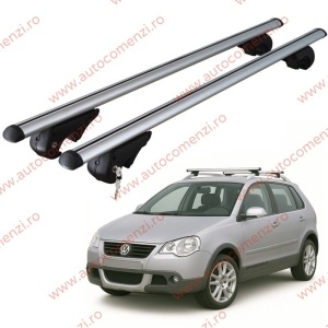 Set bare portbagaj VW Cross Polo 2006-2009 - cu cheie antifurt / Aluminiu - 120 cm