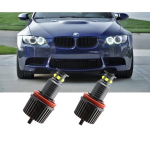 Set LED Marker Angel Eyes BMW Seria 1 E82/E87 2006-2011 Facelift, 40W, Alb (Canbus) - pentru faruri Xenon