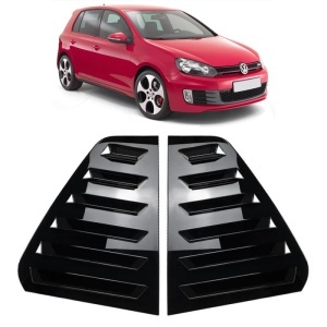 Set ornamente protectie geam VW Golf VI 2008-2012 Hatchback/Scurt - ABS Premium