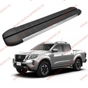 Set praguri NISSAN Navara III 2014-prezent (praguri + kit montaj)