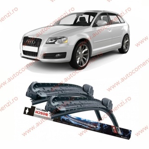 Set stergatoare parbriz AUDI A3 (8P) 2003-2004 Pre-Facelift (sofer + pasager) BOSCH