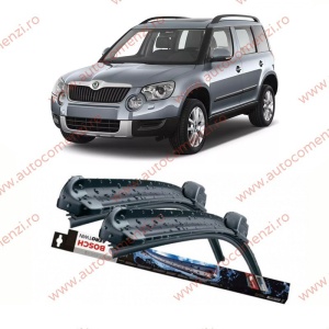 Set stergatoare parbriz SKODA Yeti 2009-2017 (sofer + pasager) BOSCH