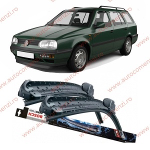 Set stergatoare parbriz VW Golf III 1991-1998 (sofer + pasager) BOSCH
