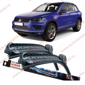 Set stergatoare parbriz VW Touareg II (7P) 2010-2018 (sofer + pasager) BOSCH