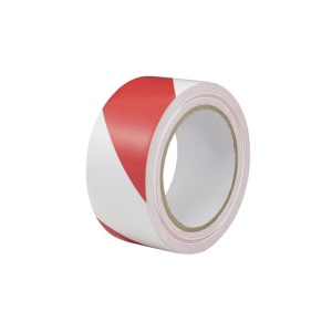 Banda reflectorizanta Alb+Rosu / 5.5cm x 45.7m