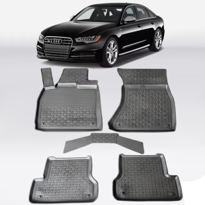 Covoare AUDI A6 C7 2011-2018 - tip tavita - 100% cauciuc - SEINTEX