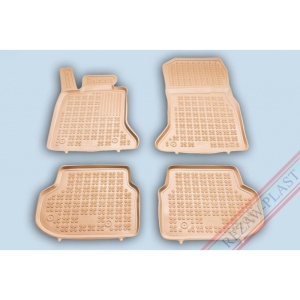 Covoare cauciuc BMW M5 F90 2017-prezent - tip tavita - bej - REZAW PLAST