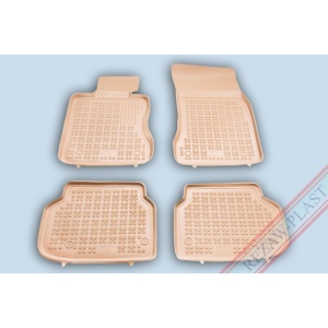 Covoare cauciuc BMW Seria 7 F01 2008-2015 - tip tavita - bej - REZAW PLAST