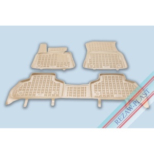 Covoare cauciuc BMW X5 G05 2019-prezent - tip tavita - bej - REZAW PLAST
