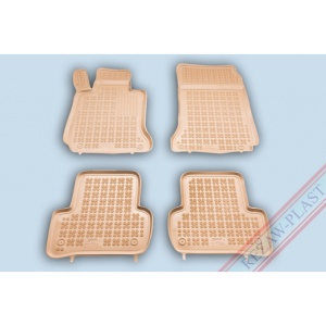 Covoare cauciuc MERCEDES GLC X253 / C253 2015-2022 - tip tavita - bej - REZAW PLAST