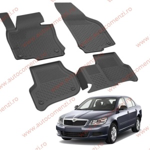 Covoare cauciuc tavita SKODA Octavia II 2004-2013 (Ultra SHL)