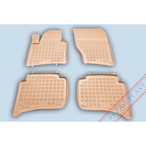Covoare cauciuc VW Touareg II (7P) 2010-2018 - tip tavita - bej - REZAW PLAST
