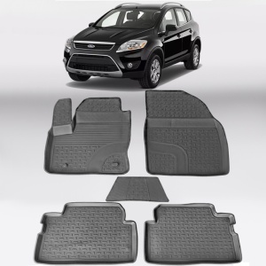 Covoare FORD Kuga I 2008-2012 - tip tavita - 100% cauciuc - SEINTEX