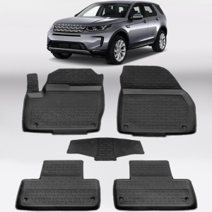 Covoare LAND ROVER Discovery Sport 2014-2019 Pre-Facelift - tip tavita - 100% cauciuc - SEINTEX