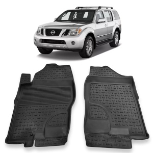 Covoare NISSAN Pathfinder III 2004-2014 - tip tavita - 100% cauciuc - SEINTEX - set fata