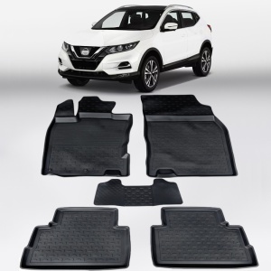 Covoare NISSAN Qashqai II (J11) 2013-2021 - tip tavita - 100% cauciuc - SEINTEX