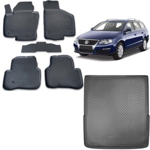 Pachet Tavita Portbagaj + Covoare VW Passat B6 2005-2010 Combi / Break