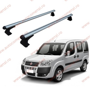 Set 2 bare portbagaj FIAT Doblo I 2000-2010 - ALUMINIU - fixare pe caroserie