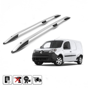 Set 2 bare portbagaj longitudinale RENAULT Kangoo II 2007-2021 - varianta medie / compact - ALUMINIU