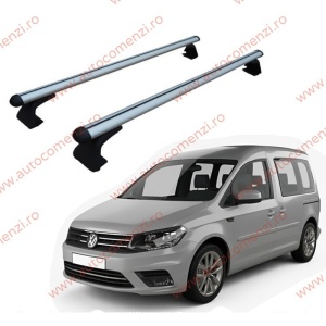Set 2 bare portbagaj VW Caddy III (2K) 2003-2020 - ALUMINIU - fixare pe caroserie