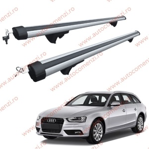 Set bare portbagaj AUDI A4 B7 2004-2008 Combi - Aluminiu / cu cheie antifurt - 120 cm
