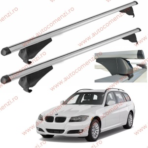 Set bare portbagaj BMW Seria 3 E91 2004-2011 Combi - Aluminiu / cu cheie antifurt