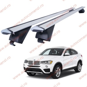 Set bare portbagaj BMW X4 F26 2014-2018 - Wingbar - Aluminiu / cu cheie antifurt