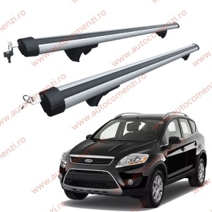 Set bare portbagaj FORD Kuga I 2008-2012 - Aluminiu / cu cheie antifurt - 120 cm