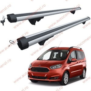 Set bare portbagaj FORD Tourneo Courier I 2014-2023 - Aluminiu / cu cheie antifurt - 120 cm
