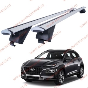 Set bare portbagaj HYUNDAI Kona I 2017-2023 - Wingbar - Aluminiu / cu cheie antifurt
