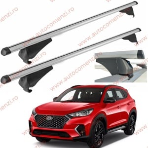 Set bare portbagaj HYUNDAI Tucson III 2015-2020 - Aluminiu / cu cheie antifurt